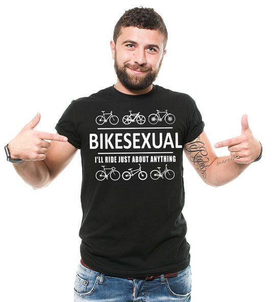Mens Funny Bikesexual Shirt Bike Shirts Bicycle Shirt Funny Sarcastic T shirt