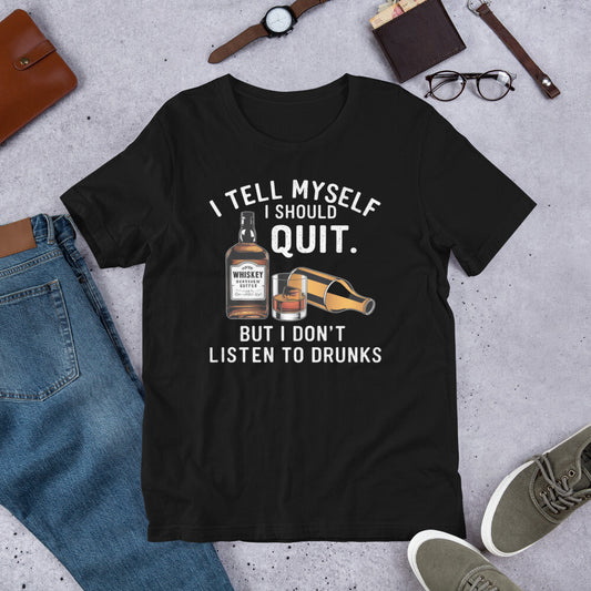"Unisex Funny T-Shirt - Regular Fit, Crew Neck, 4-Color Design for All"